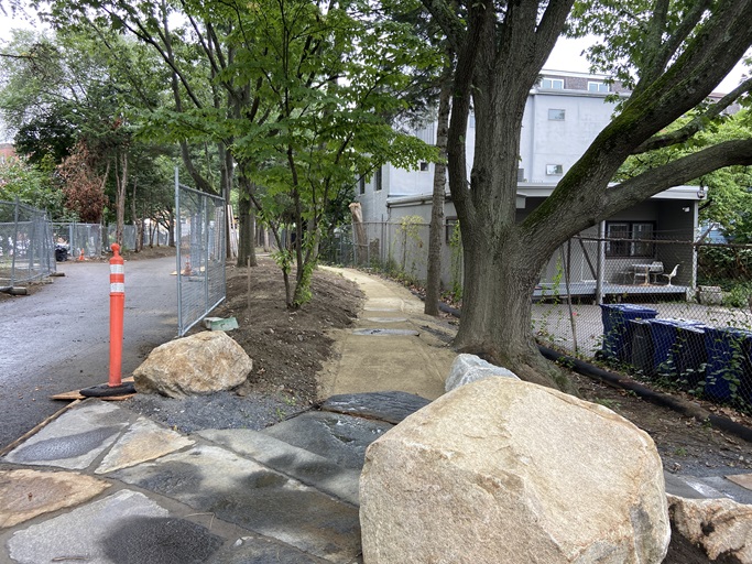 Secondary stone dust path