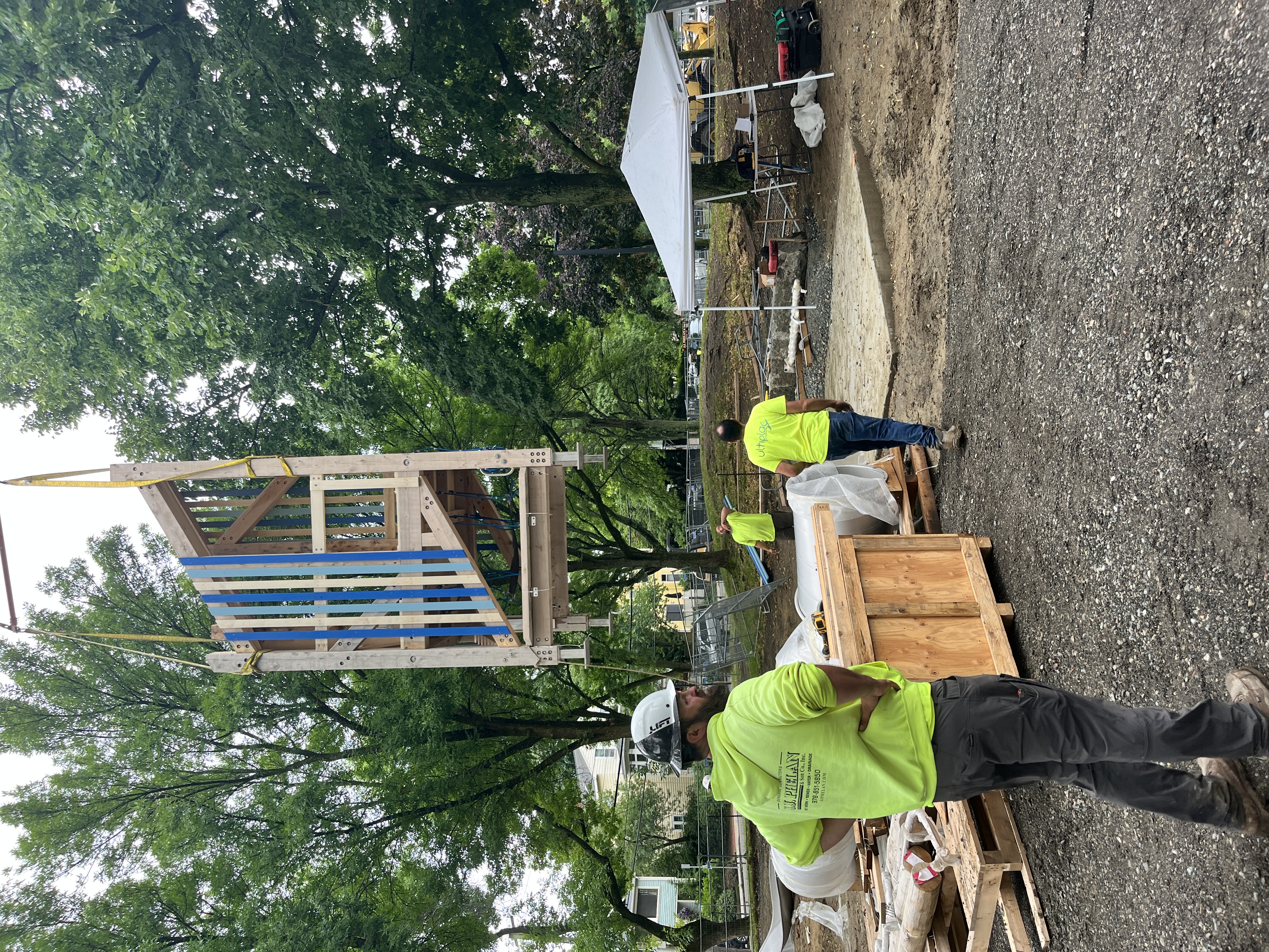 Raymond Park play equipment installation