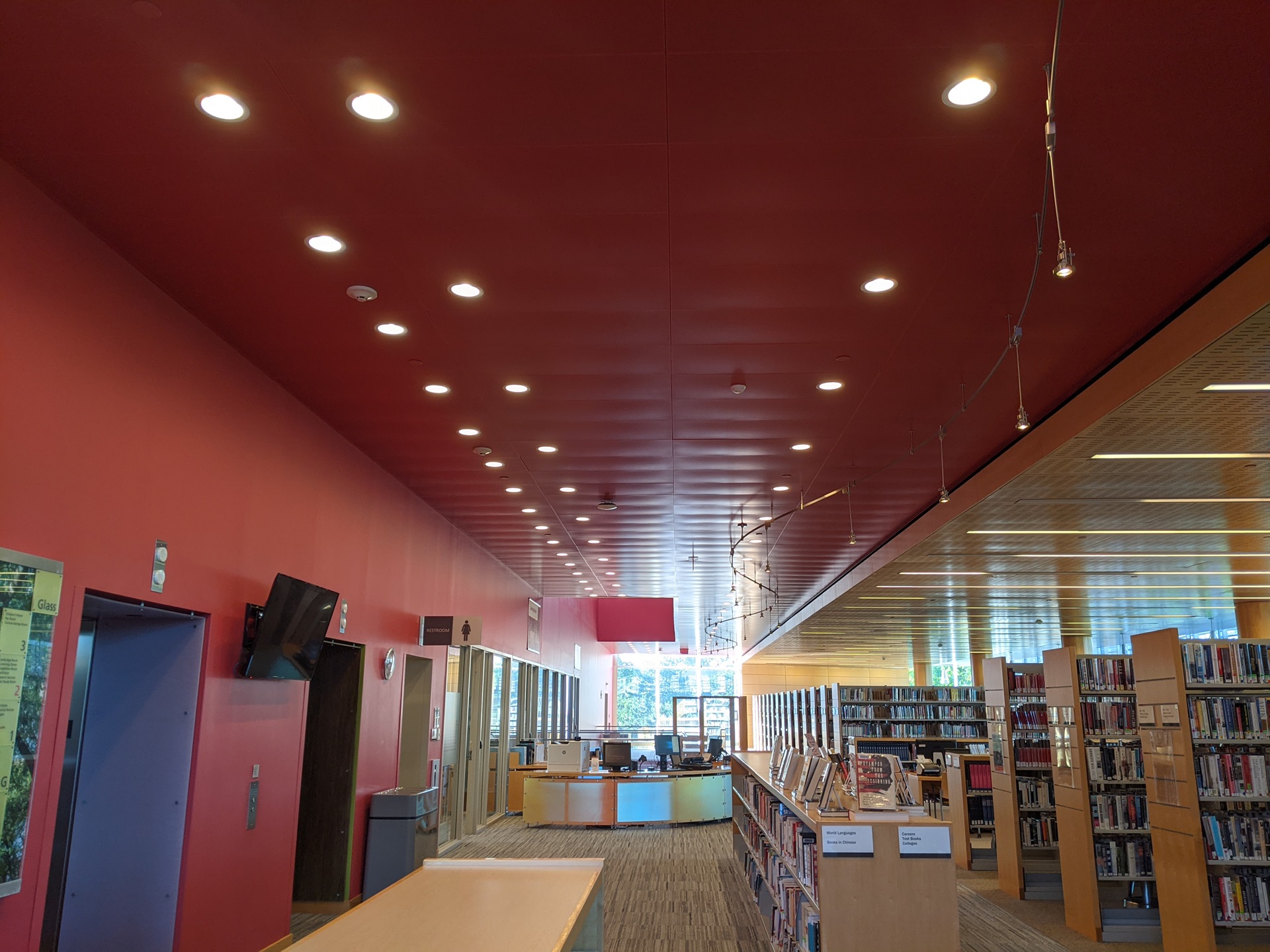 LED Lights at the Cambridge Library