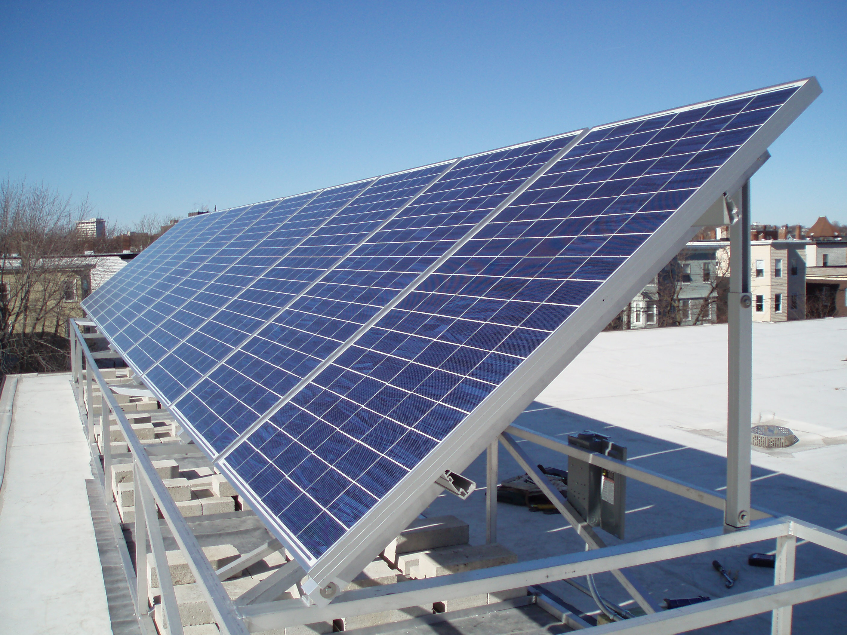Solar Panels on a roof