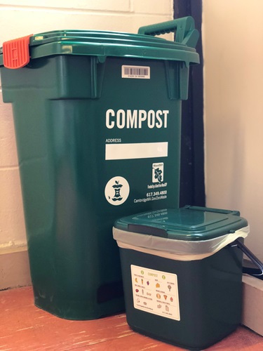 Curbside and kitchen compost bins