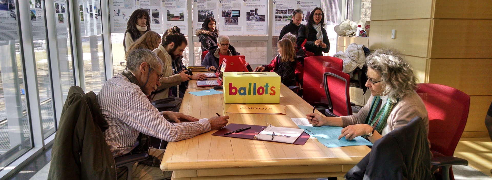 Photo of the Participatory Budgeting booth