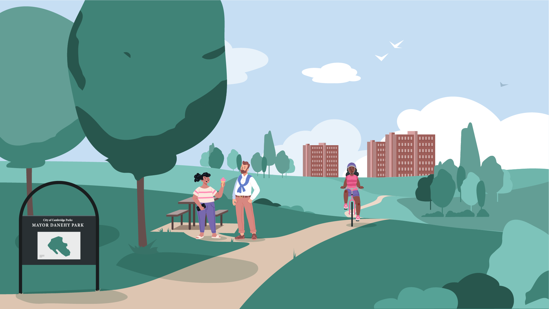 Illustration of Danehy Park