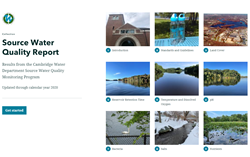 An image of the Source Water Quality Report homepage
