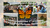 Monarch Butterfly Release Celebration Sunday September 5 at 2PM