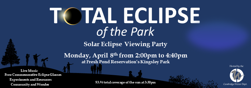 Total Eclipse of the Park, April 8th 2024, imagery of silhouettes underneath a partially blocked sun