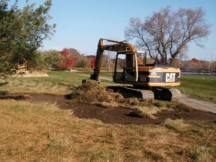 Golf Tee 9 During Construction 1