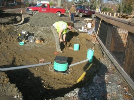 Water pipes placed in Maher Park.