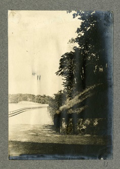 1899 Photo of Fresh Pond Grove under railroad bridge.