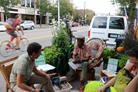 DPW talking to constituents at PARKing Day 2017