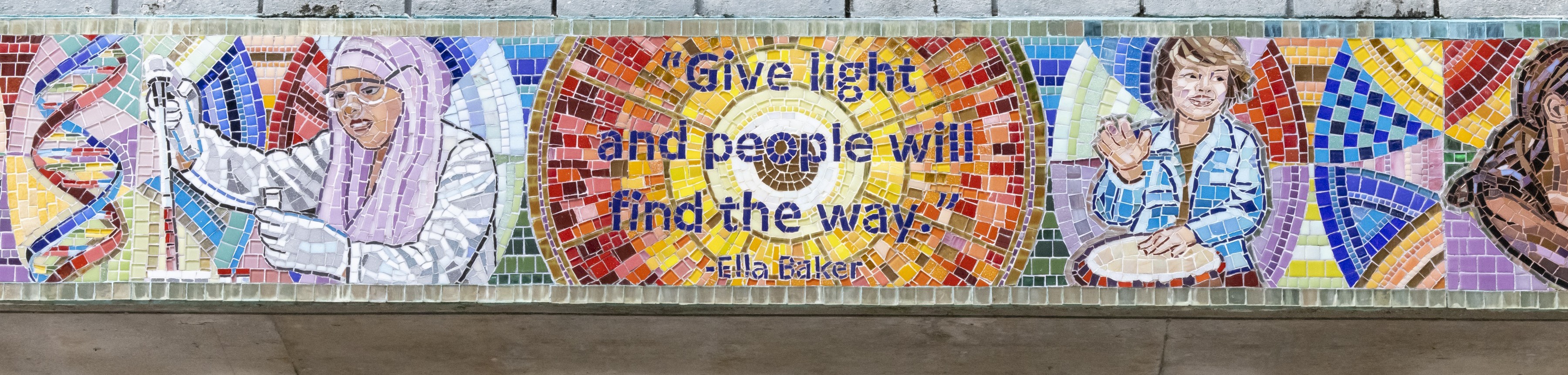 The mosaic on Moses Youth Center
