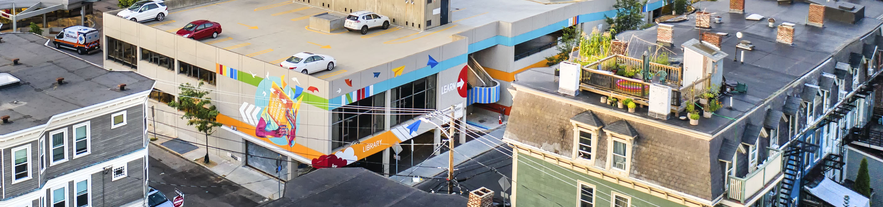 Exterior photo of the Central Square Branch