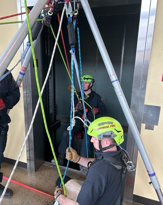 Elevator Blind Shaft Rescue Training - 25Feb2025 - 2
