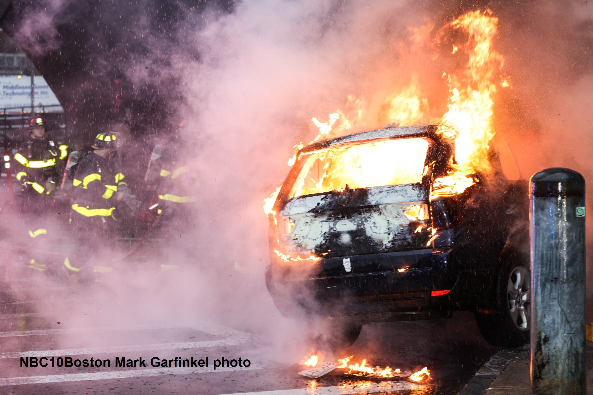 Car Fire on Museum Way