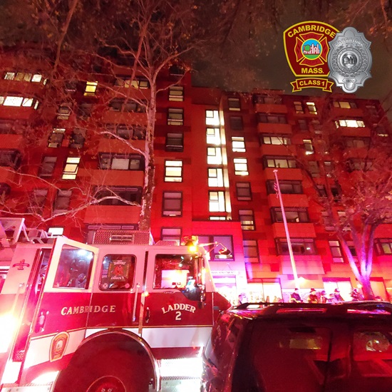 2nd alarm Box 2-1942 25 8th St 24Apr2023 Ladder 2