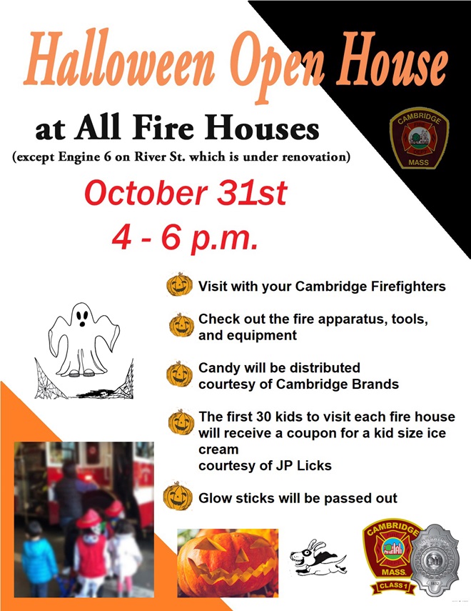 Halloween open house 2023 poster