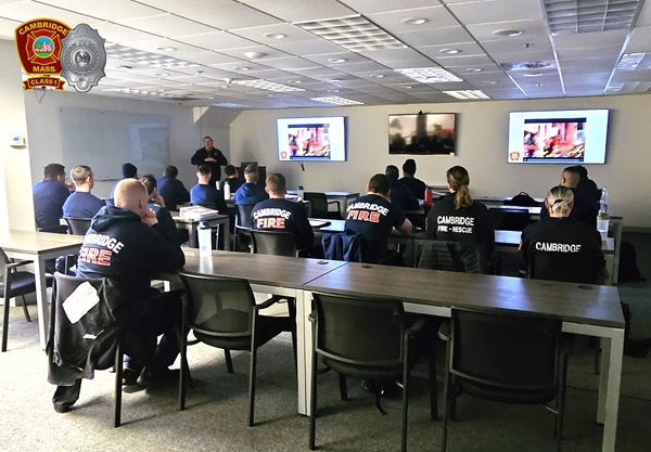 Cambridge Fire Academy - orientation - classroom 26 Feb 2024