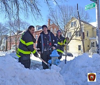 Hydrant shoveling