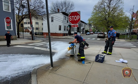 Hydrant testing May 2022 Engine 3
