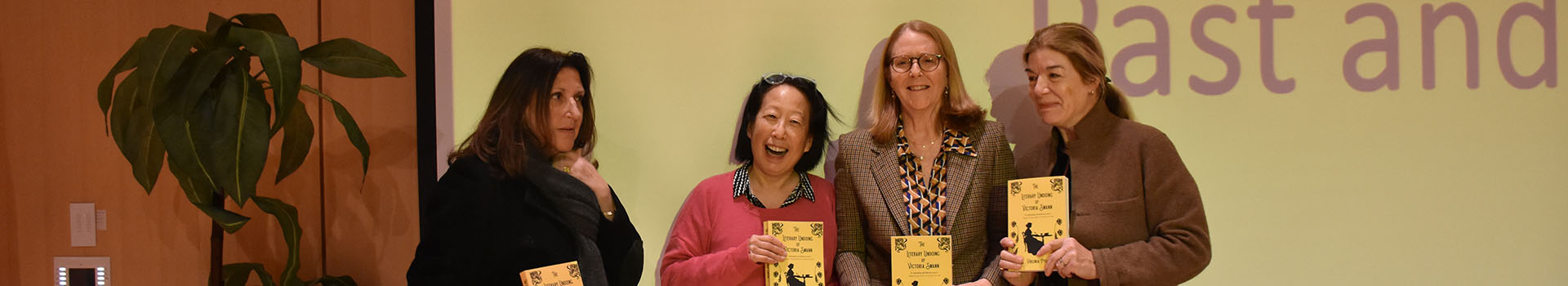 Authors Laura Zigman, Gish Jen, Virginia Pye, and Claire Messud