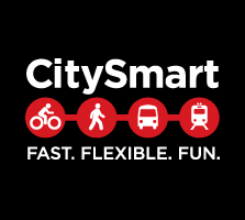 CitySmart logo black background