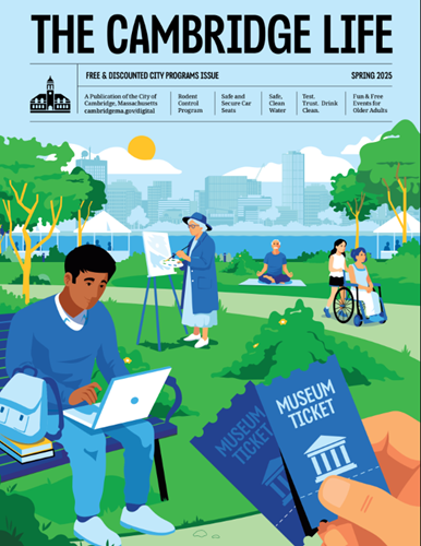 Cover image of the প্রোগ্রাম 2025 issue of সুবিধাসমূহ আনলক করুন: Cambridge বাসিন্দাদের জন্য বিনামূল্যে এবং ছাড়যুক্ত প্রোগ্রামসমূহ