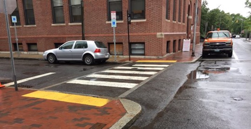 a raised cross walk