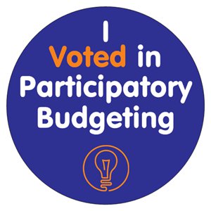 I Voted in Participatory Budheting sticker