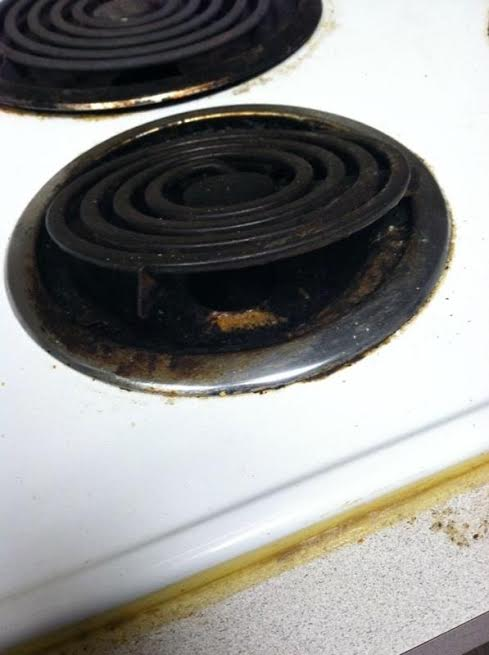 Old stove top