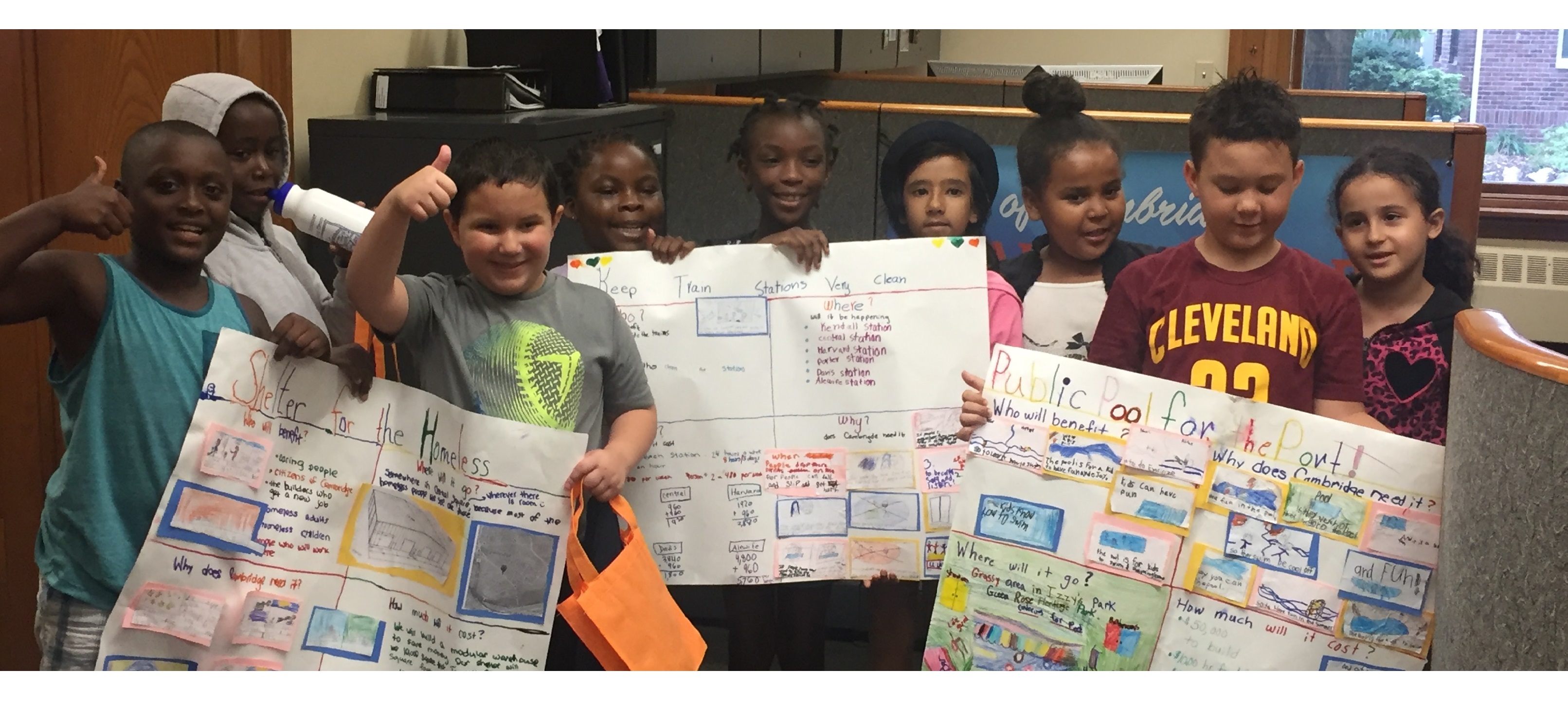 Group of kids out to support a few PB3 initiatives