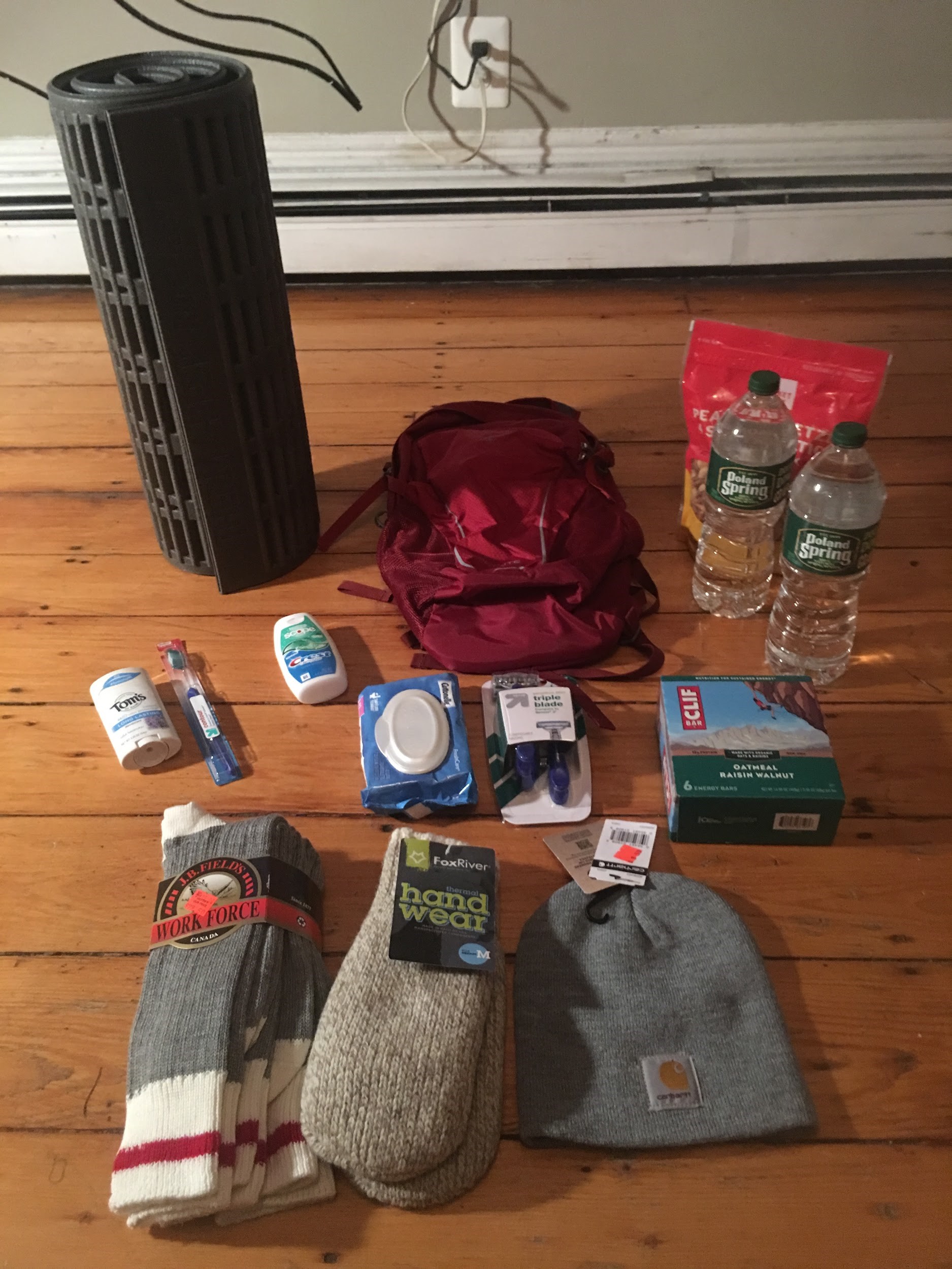 Critical resource kit for homeless people